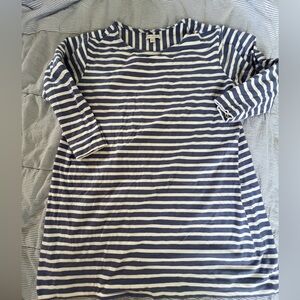 Free assembly blue and stripe dress xxxl